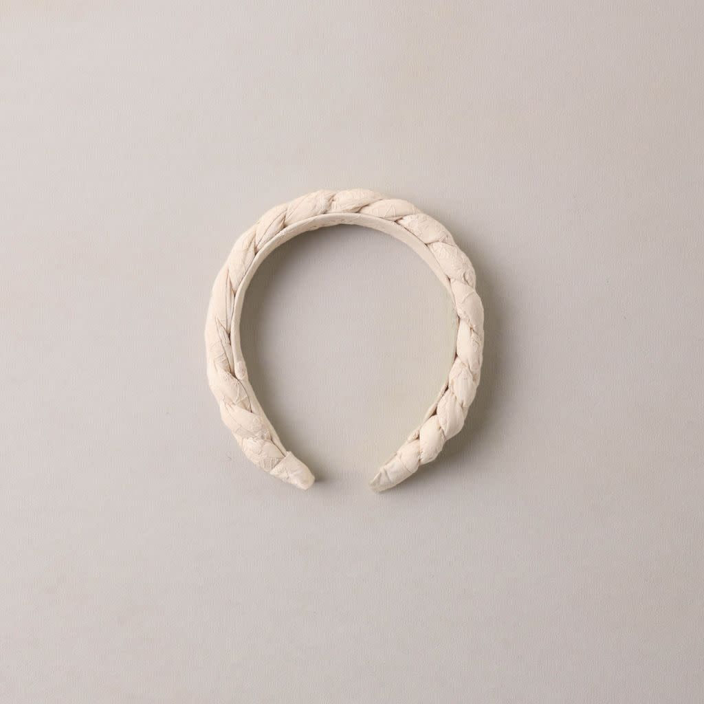 Noralee Braided Headband Embroidered Floral