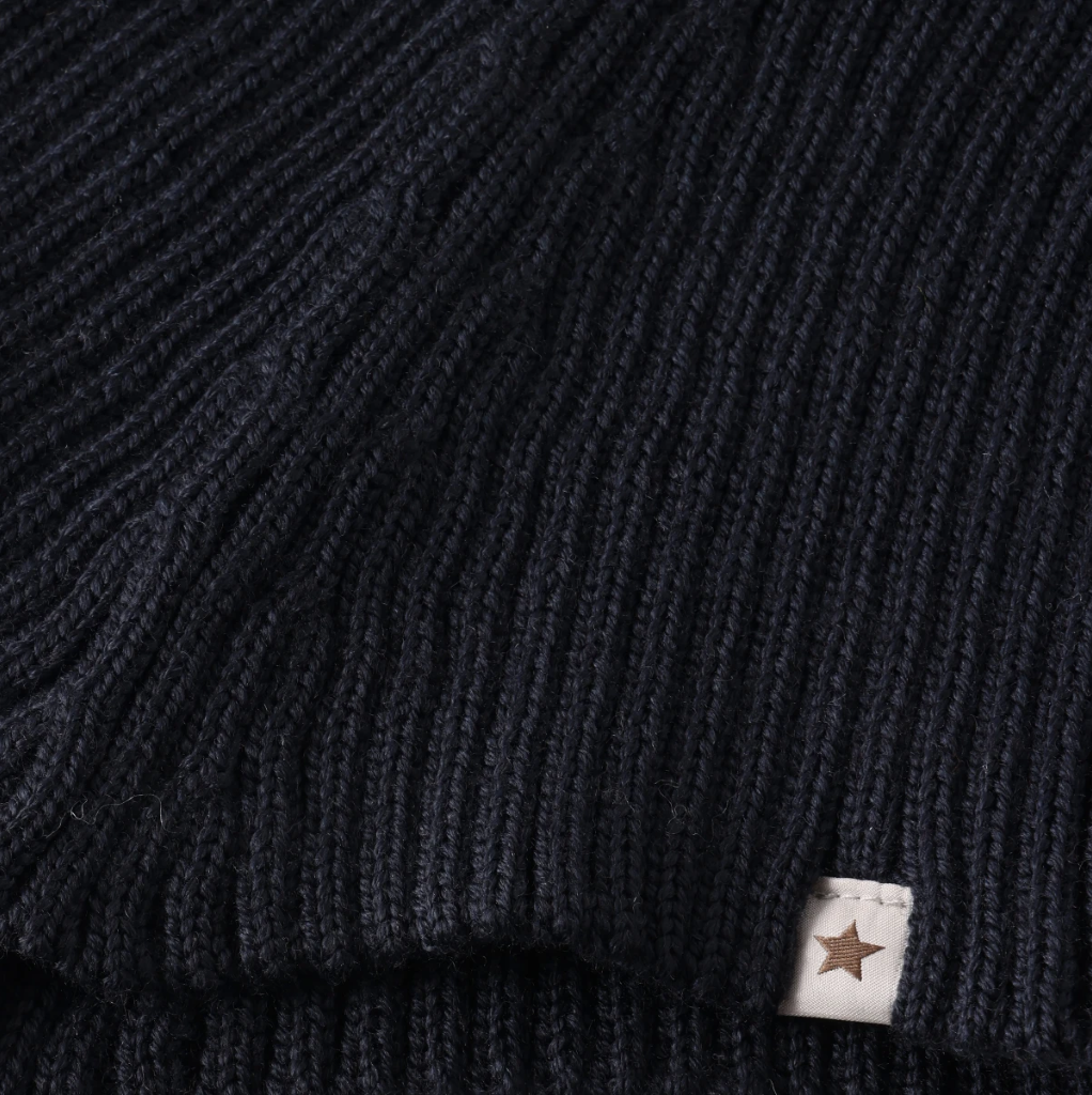 Huttelihut Neck Warmer Wool Knit Dark Navy