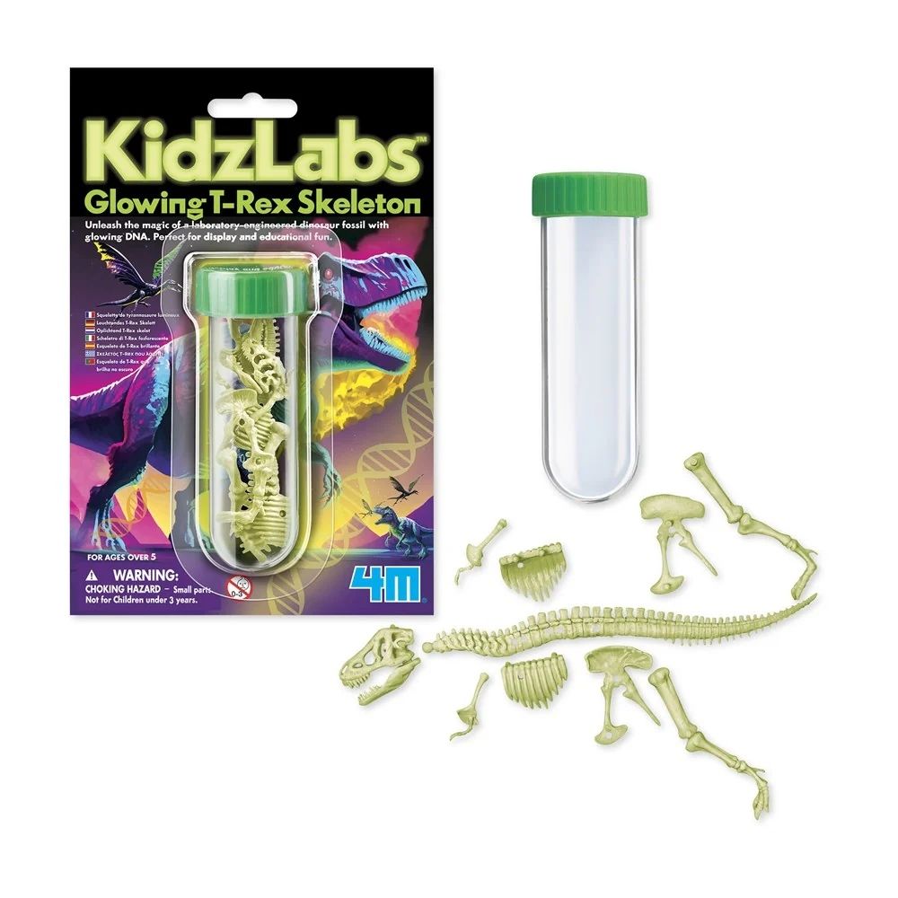 Kidslabs Glowing T-Rex Skeleton