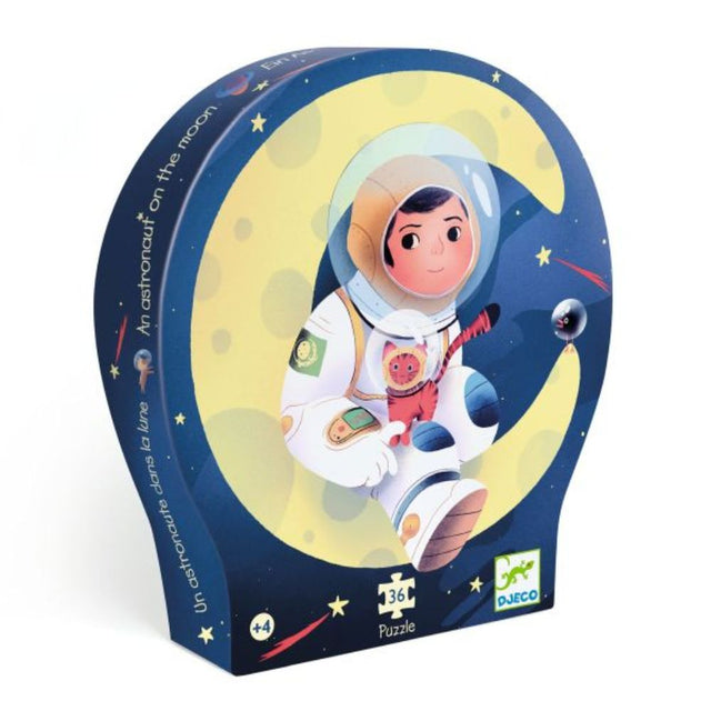 Djeco Silhouette puzzle - An astronaut on the moon 36 pcs