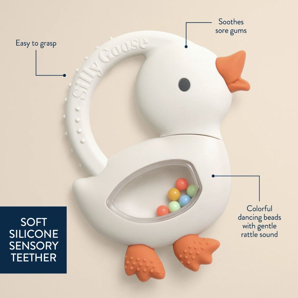 Bitzy Shake™ - Silicone Teether with Rattle