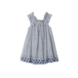 Rylee + Cru Lennon Dress Marine Gingham