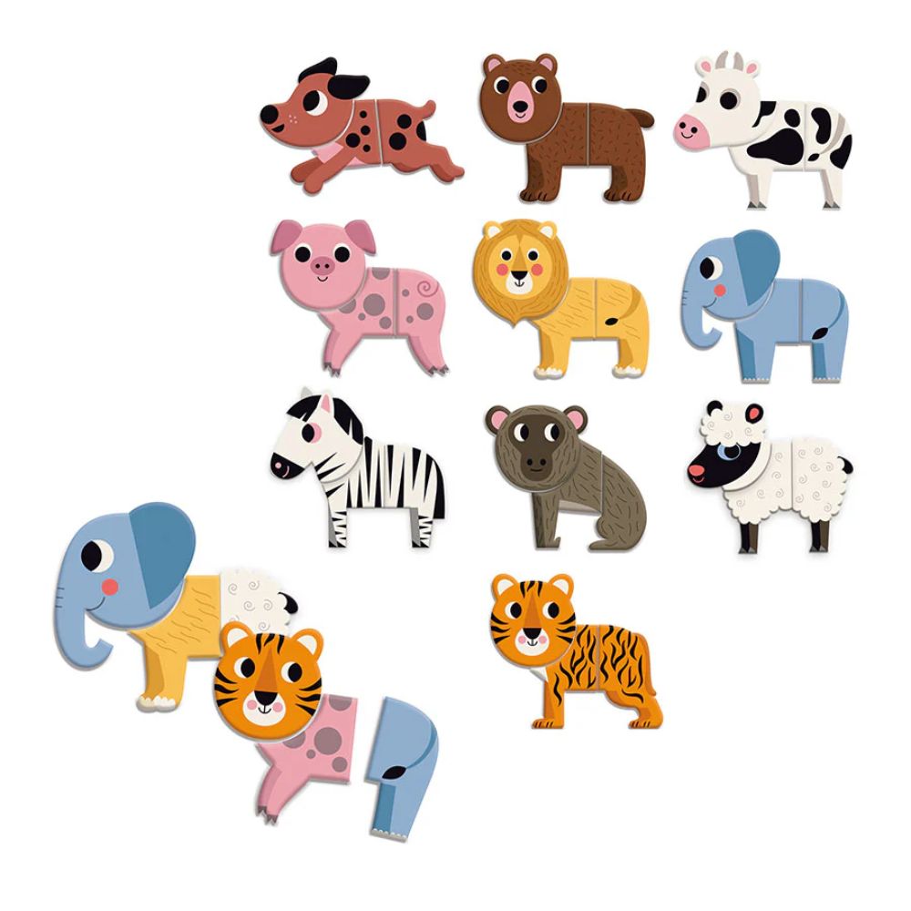 Vilac Mix and Match Animal Magnets by Ingela P Arrhenius