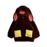 Mini Rodini Rabbit Ear Faux Fur Jacket