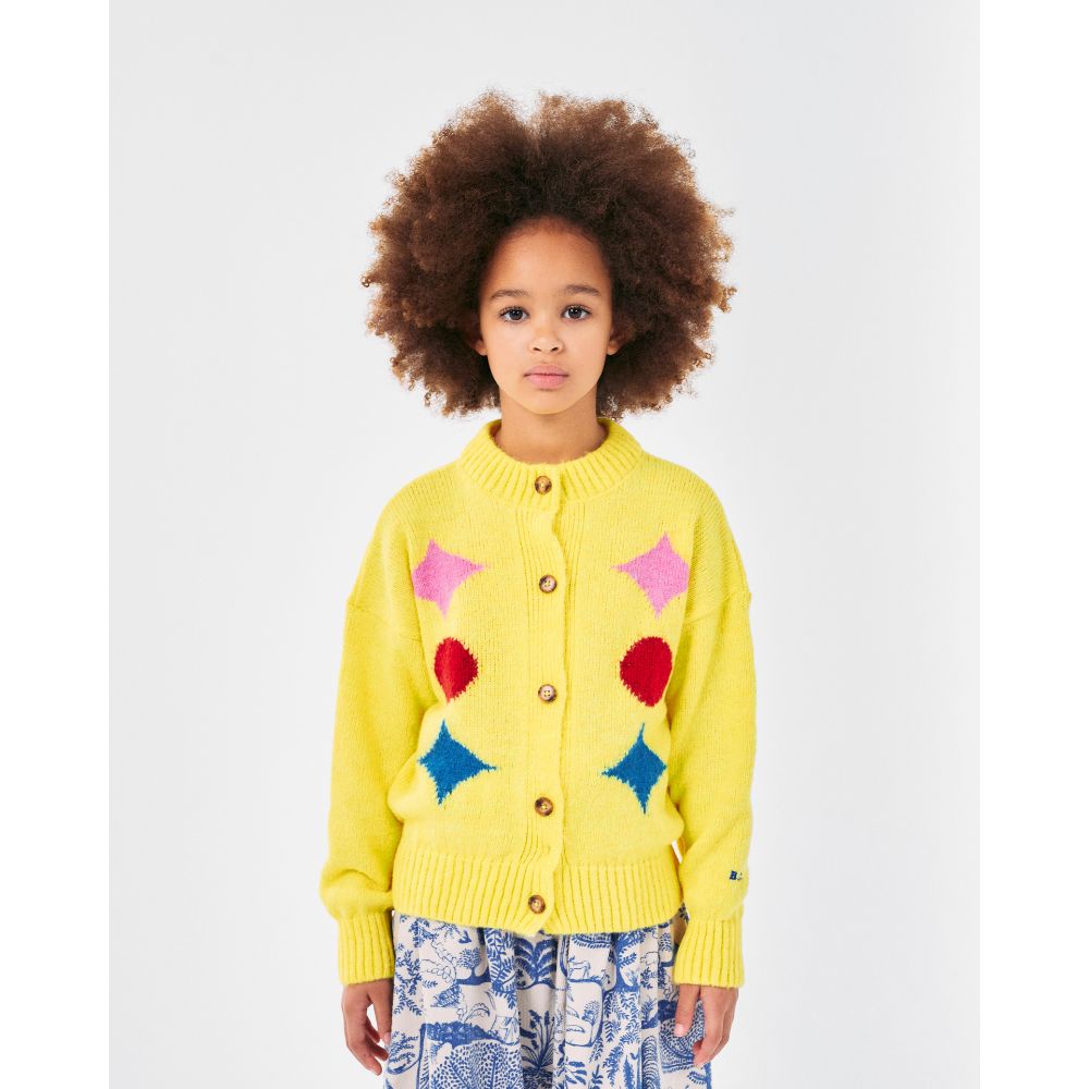 Bobo Choses Sparkles Intarsia Cardigan