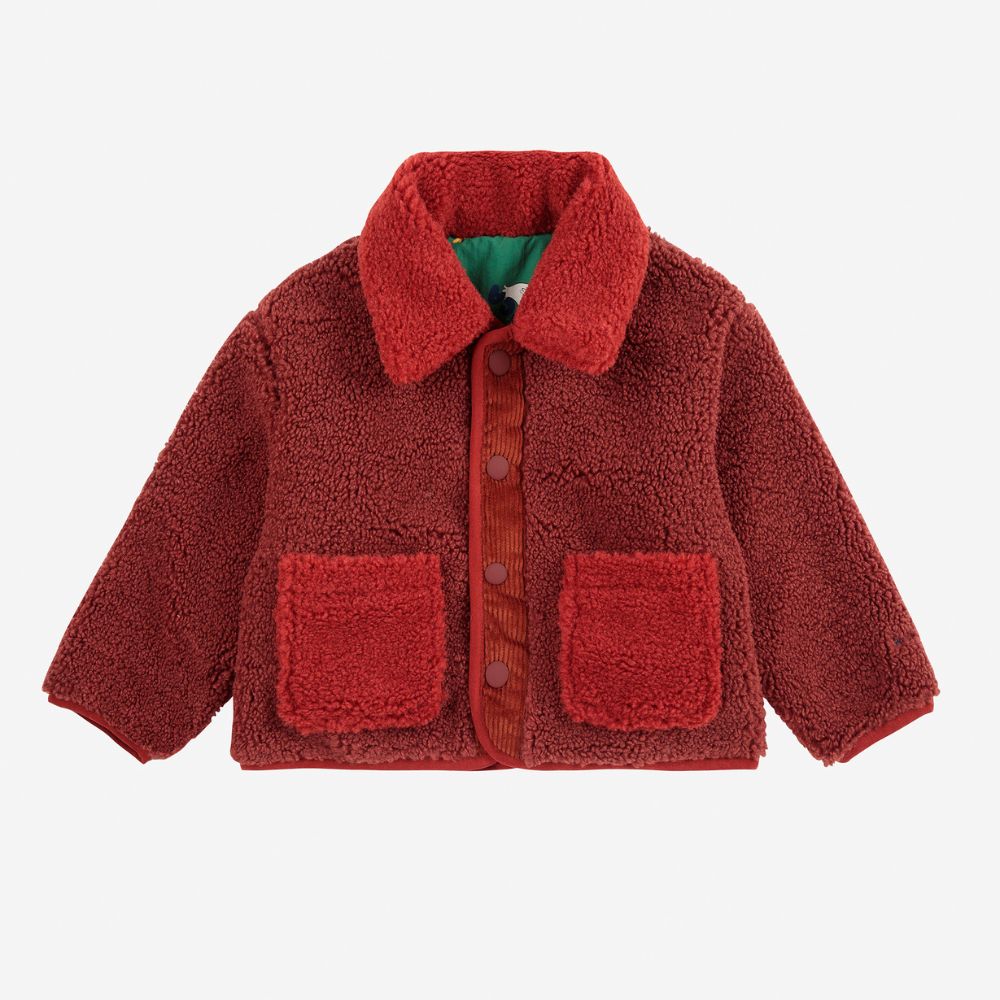 Bobo Choses Baby La Oca all over reversible Sheepskin Jacket
