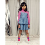 Mini Rodini LW Denim Dots AOP Strap Dress