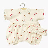 Minikane Clothing for Cuties 36cm- Cherry Noa Jersey Romper and headband