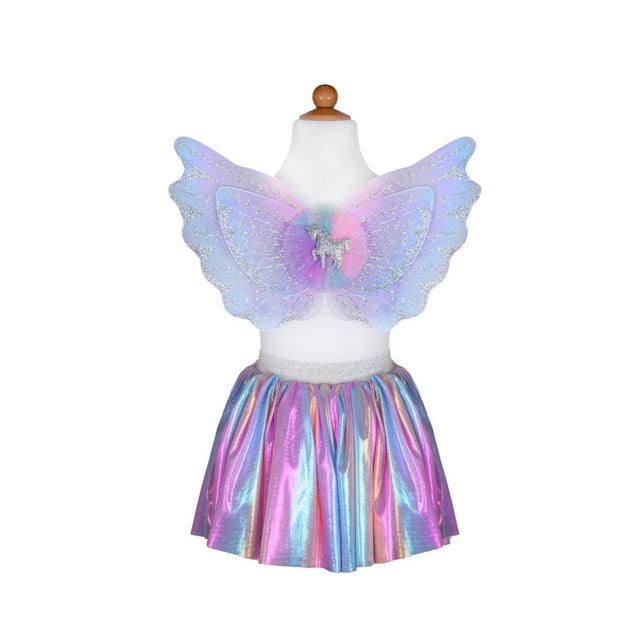 Magical Unicorn Skirt & Wings, Pastel, Size 4-6