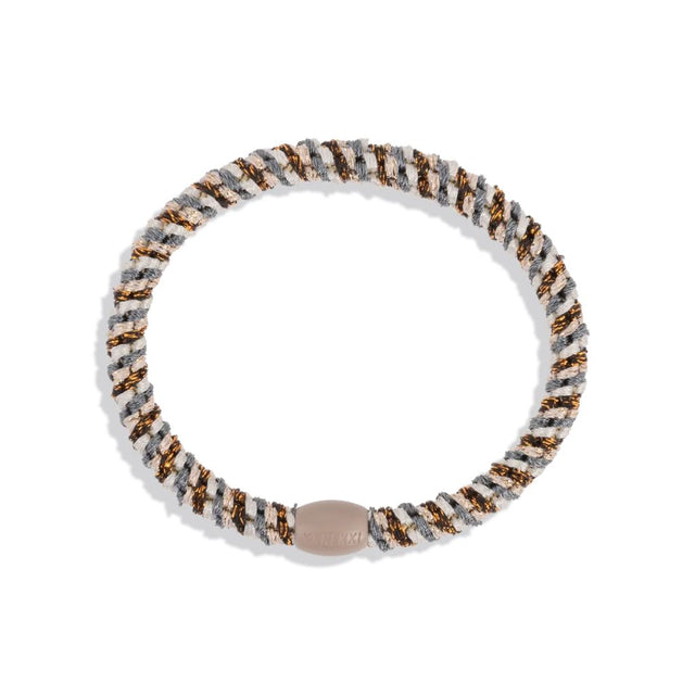 Kknekki Slim Hair Tie Mix Copper Grey Glitter