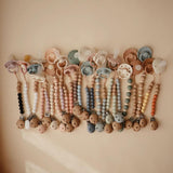 Mushie Pacifier Clip Eva - Sage