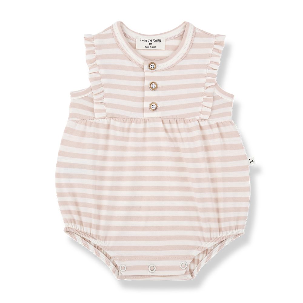 1 + in the Family Newborn CINNIA Striped Romper
