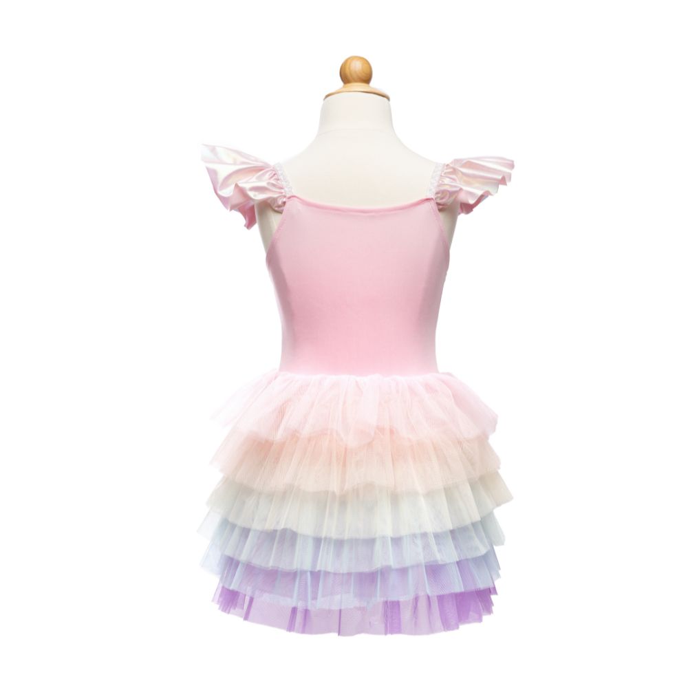 Rainbow Ruffle Tutu Dress, Pink/Multi, Size 5-6 – Kol Kid