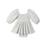 Quincy Mae Lainey Romper Cloud Stripe