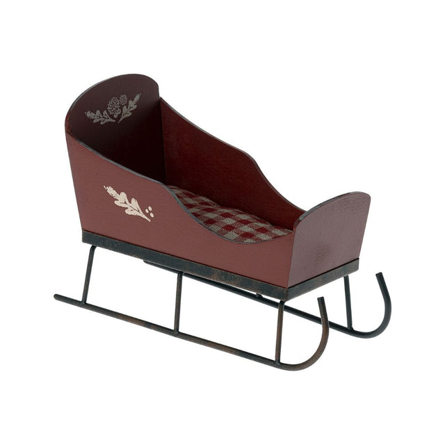 Maileg Sleigh, Mini - Red