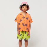 Bobo Choses Big Cat all over Woven Shirt