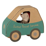 Maileg Christmas mouse, Little brother in car box