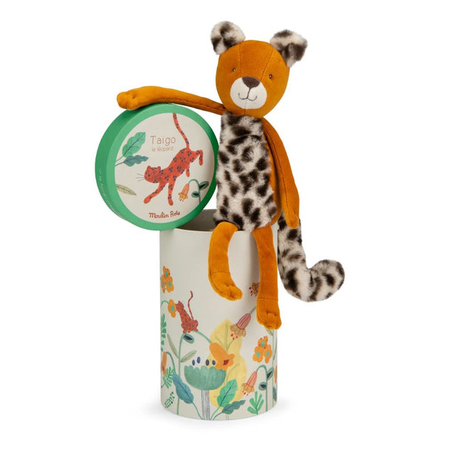 Moulin Roty La Foret Mawa- Taigo Leopard Soft Toy in Box