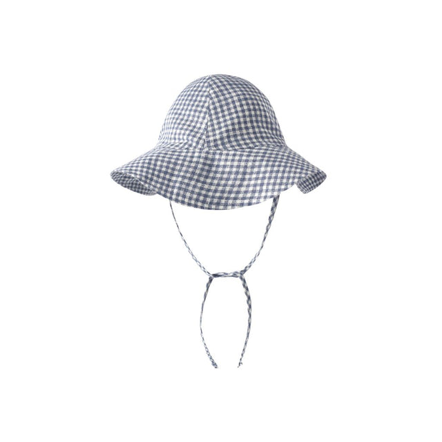 Rylee + Cru Floppy Sun Hat Marine Gingham