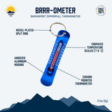 Brrr-ometer - Snowsport Zipperpull Thermometer - Blue