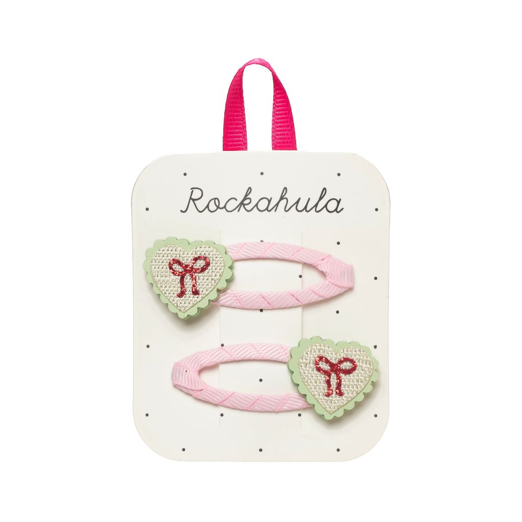 Rockahula Sweet Heart Bow Clips