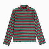Bobo Choses Multicolour Striped Turtle Neck T-shirt