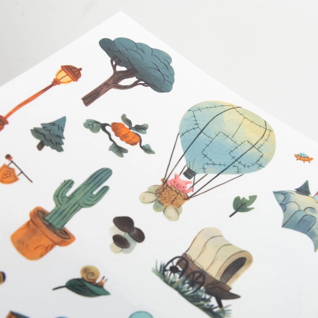 Moulin Roty La Bande a Jojo Colouring Book with Stickers