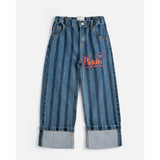 Bobo Choses Pickles The Dog Striped denim pants