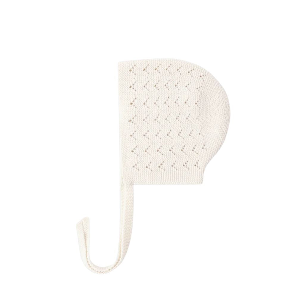 Quincy Mae Knit Bonnet Natural