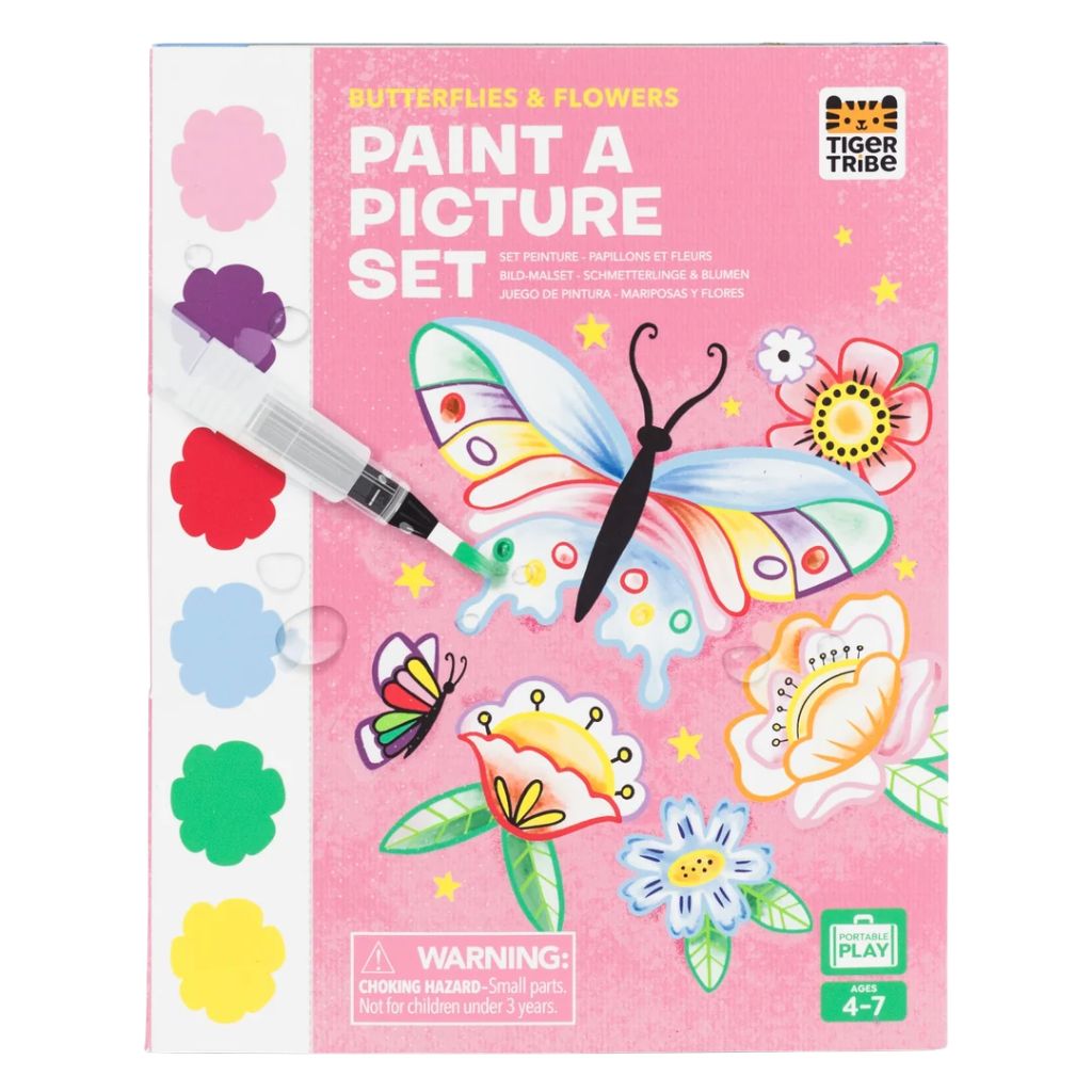 Paint-A-Picture Set - Butterflies & Flowers