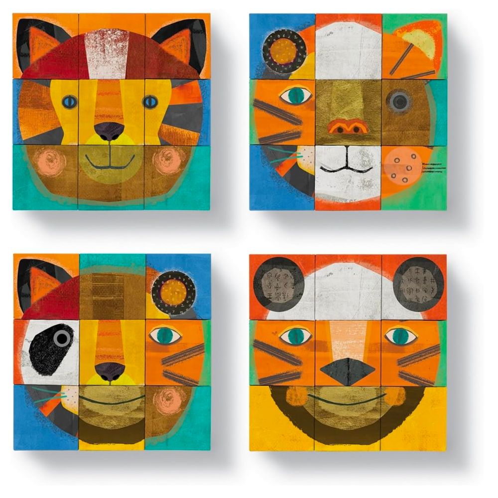 Crocodile Creek Puzzle Blocks - Make a Face Animals