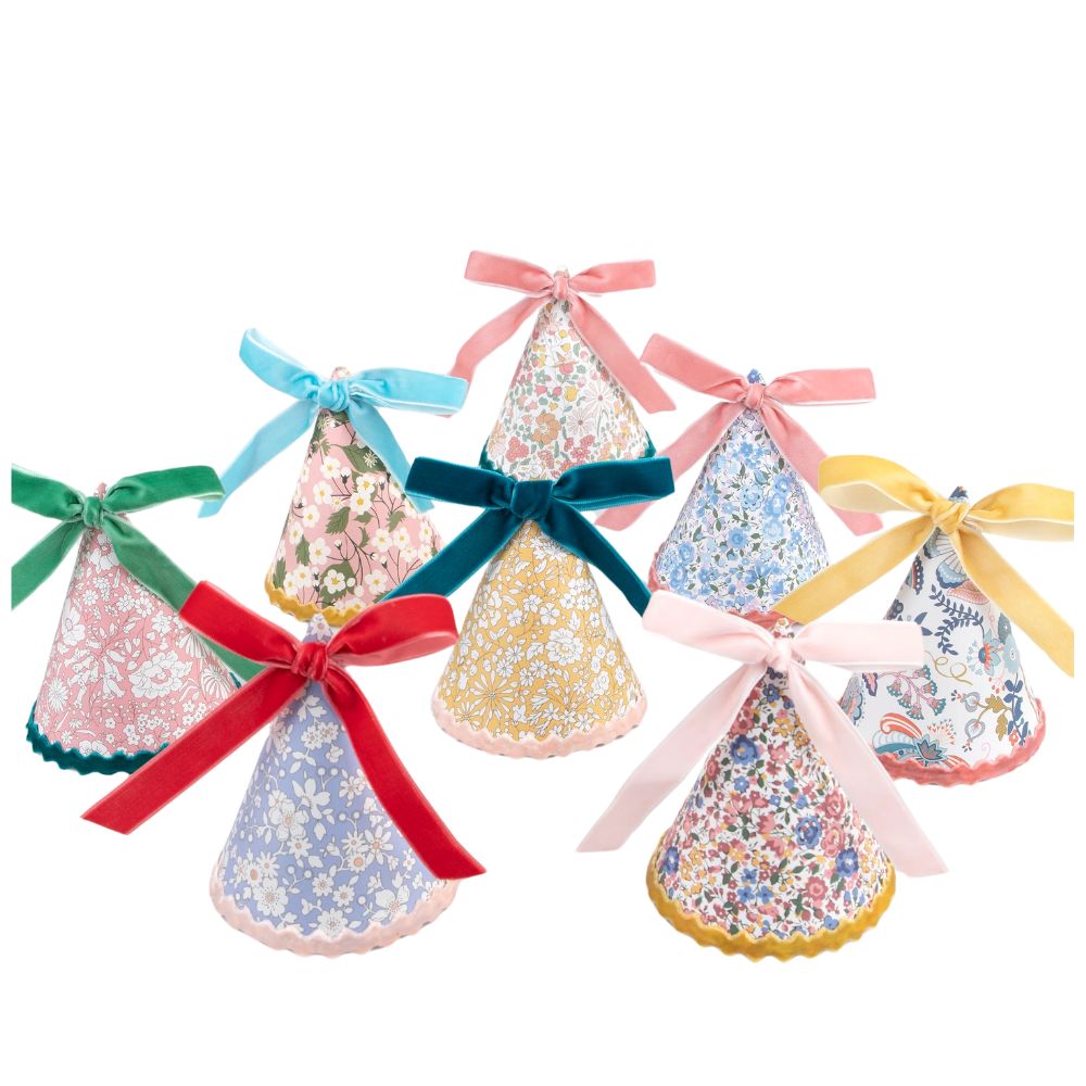 Meri Meri x Liberty Party Hats (x8)