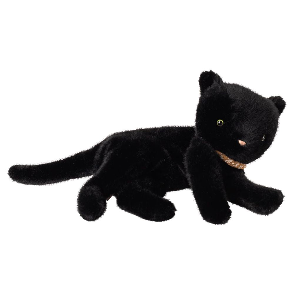 Maileg Sleeping kitten plush, Medium - Black