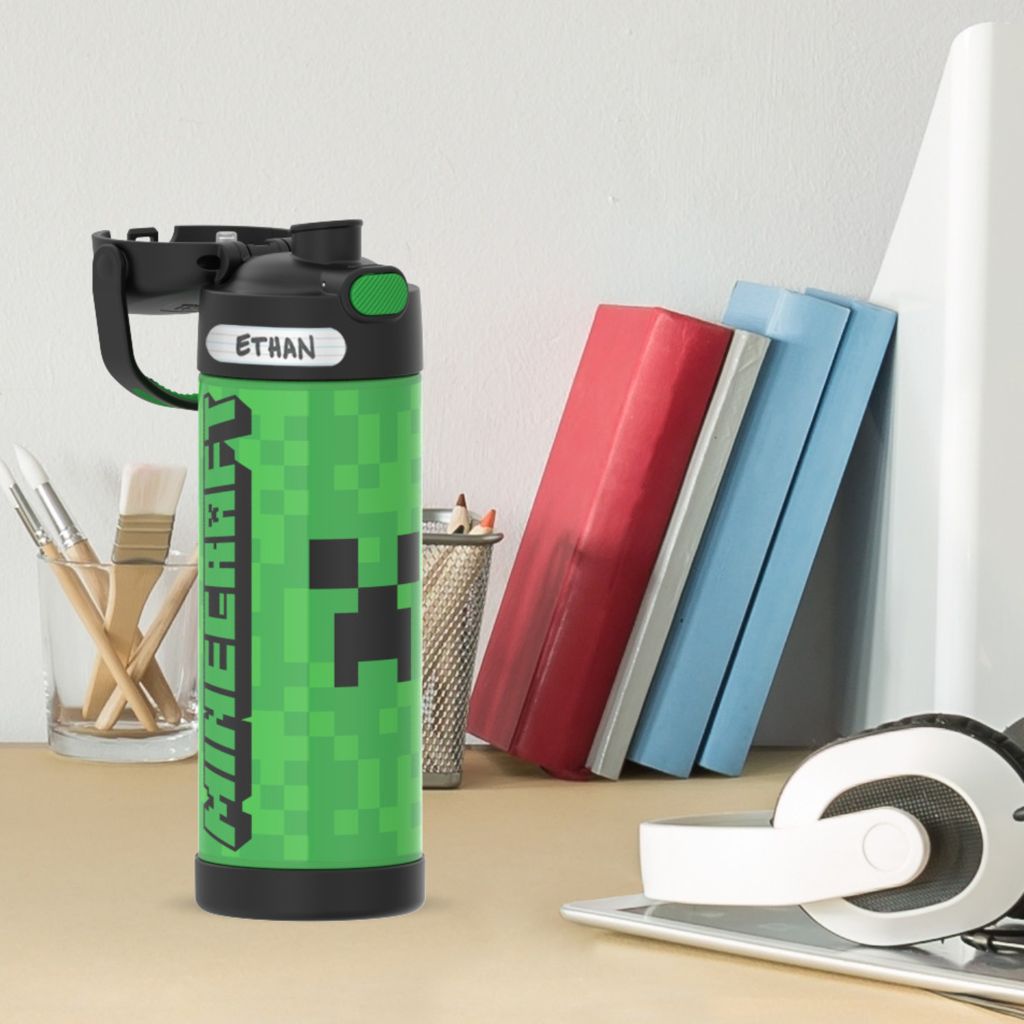 Thermos Stainless Steel Vaccum Insulated 16oz Hydration Bottle - Minecraft