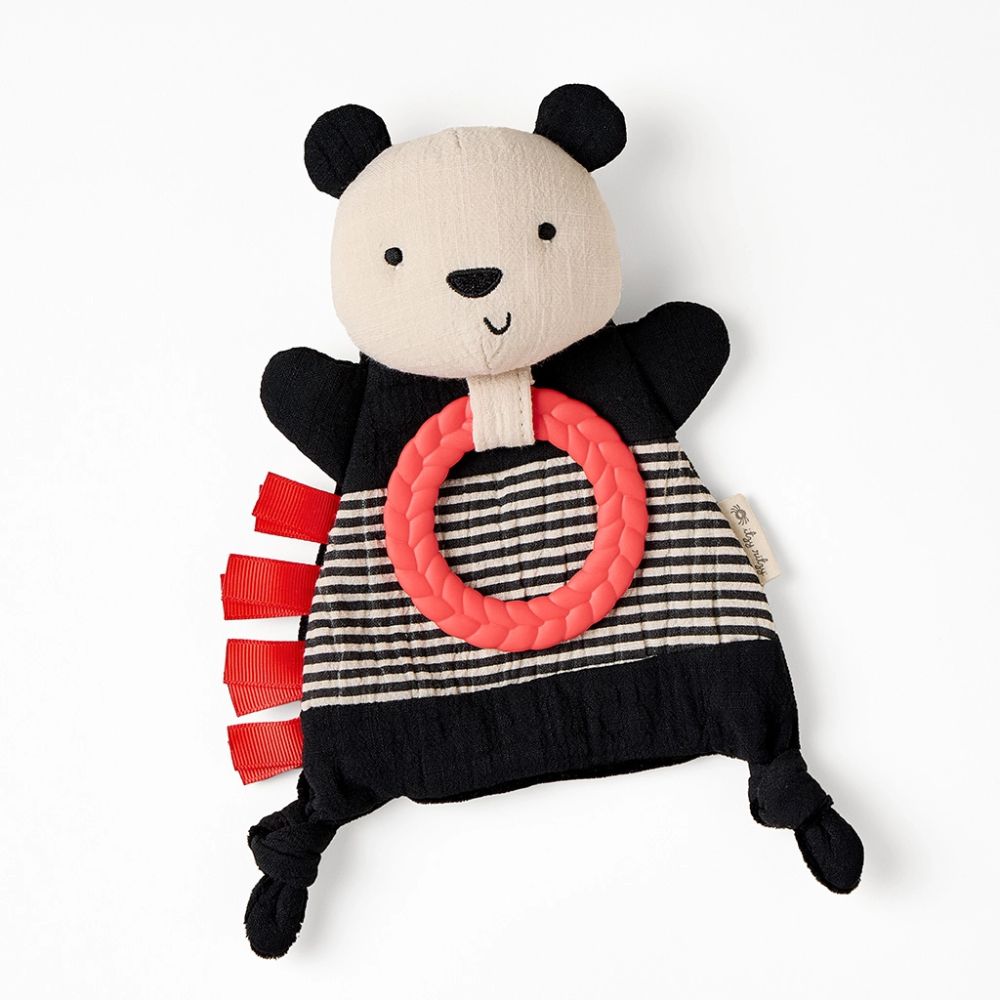 Bitzy Crinkle™ Sensory Toy With Teether- Panda