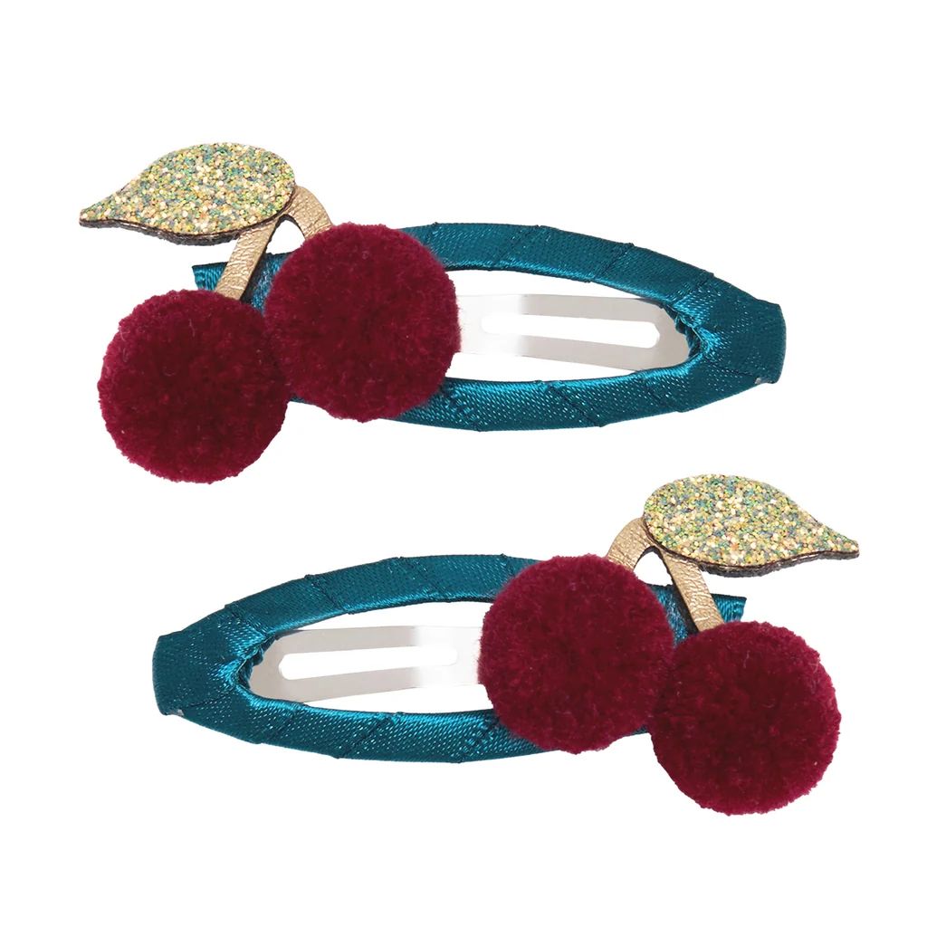 Mimi & Lula - Pom Pom Cherries Hair Clips