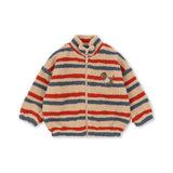 Konges Sløjd Jody Embroidery Teddy Jacket Tangerine Stripe