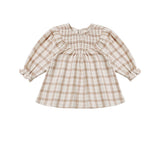 Quincy Mae V Smocked Dress Rustic Plaid