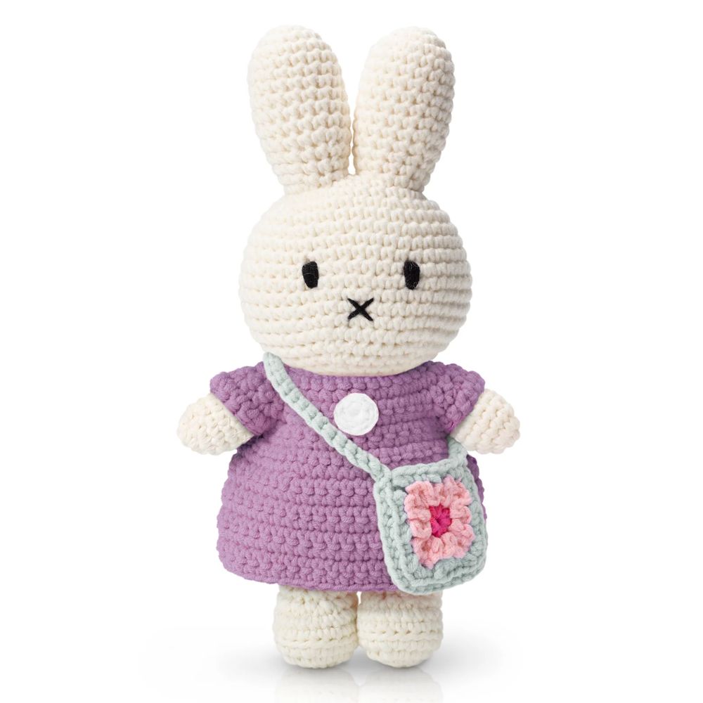 Miffy and her Lilac Dress and Flower Bag