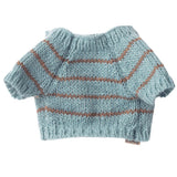 Maileg Puppy Supply, Small, Knitted Sweater- Dusty Blue
