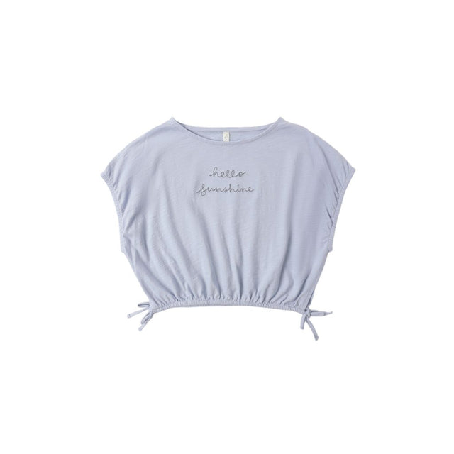 Rylee + Cru Cropped Cinch Tee Hello Sunshine