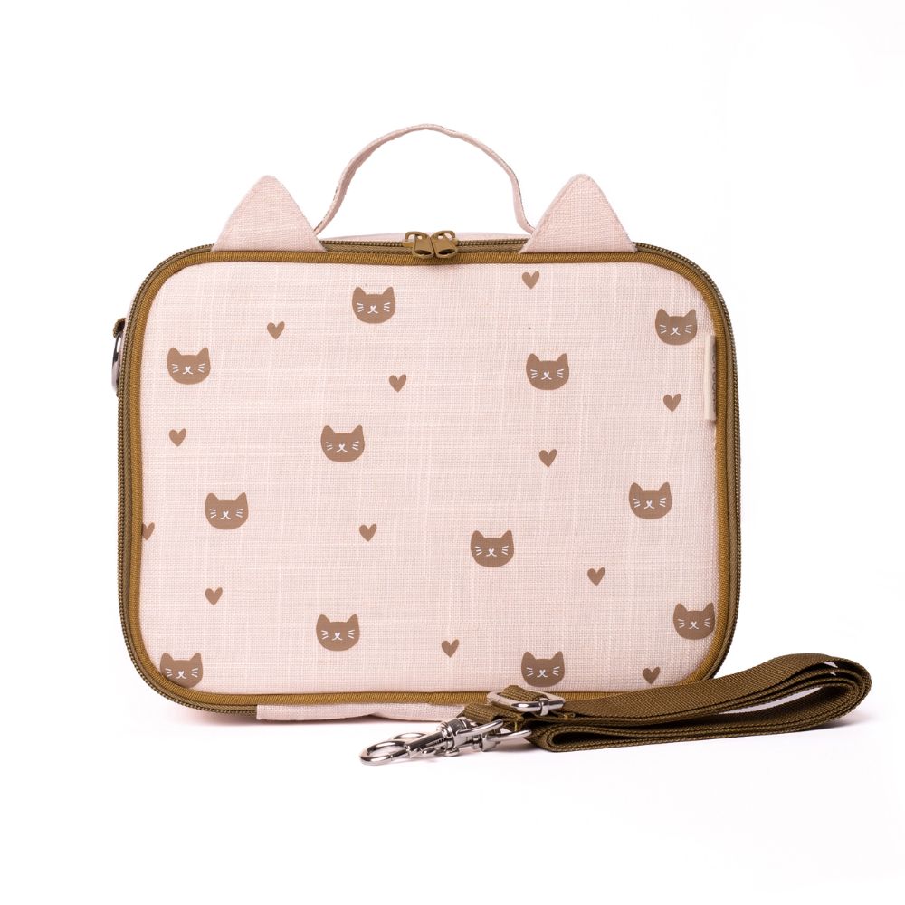 Lunch Box Raw Linen - Cat Ears