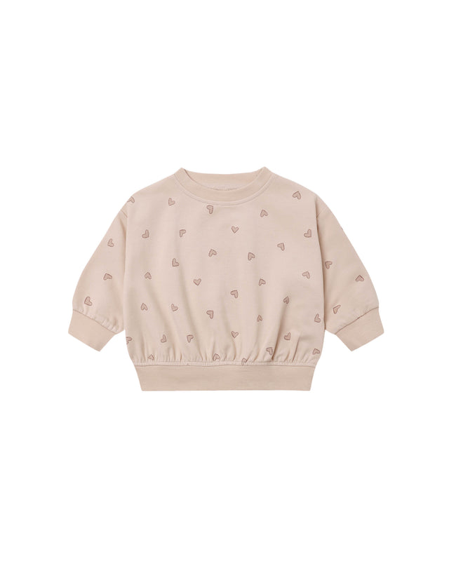 Quincy Mae Relaxed Sweatshirt Hearts