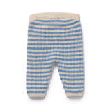 Wilson & Frenchy Frosted Blue Organic Knitted Stripe Legging
