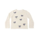 Rylee + Cru Crochet Knit Pullover Bows