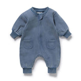 Wilson & Frenchy Twilight Blue Organic Terry Growsuit