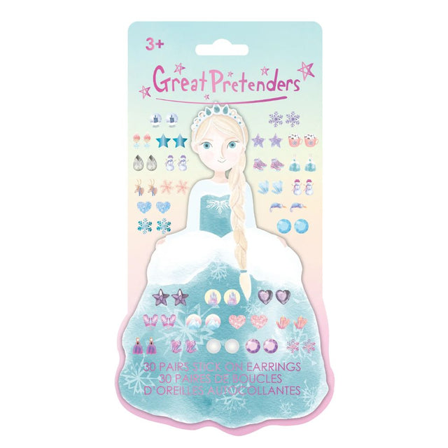 Frosty Sister Stick On Earrings