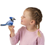 Finger Puppet - Mini Blue Jay