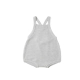 Quincy Mae Caleb Knit Shortall Heathered Sky