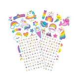 Tattoo Palooza Temporary Tattoos & Nail Stickers - Unicorns & Rainbows